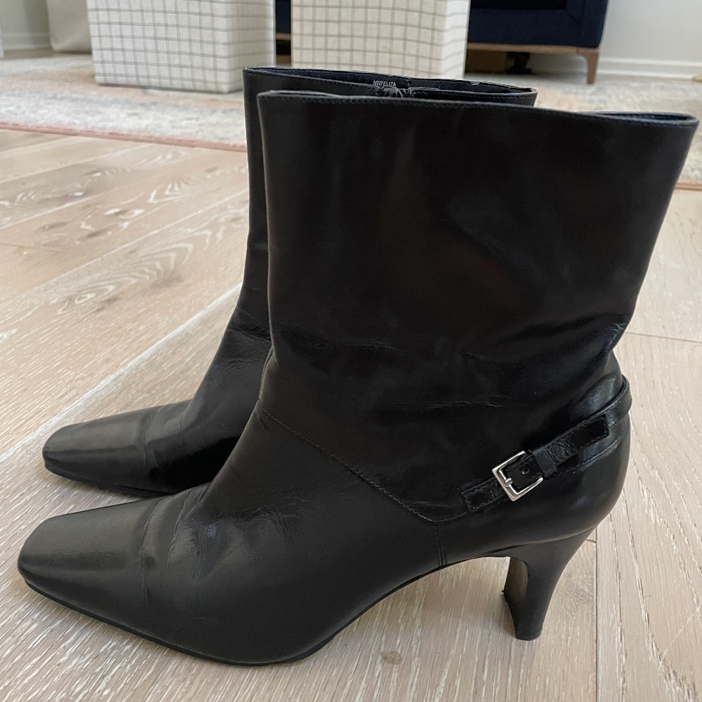 Black Nine West Boots Size 9